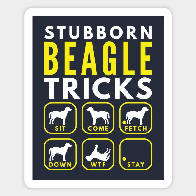 Stubborn Beagle Tricks - Dog Training Sticker by DoggyStyles